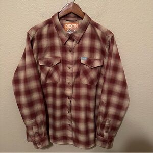 Dixxon Men’s Pearl Snap Flannel Button Up Shirt